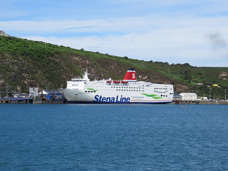 Stena Europe docked in Fishguard Harbour